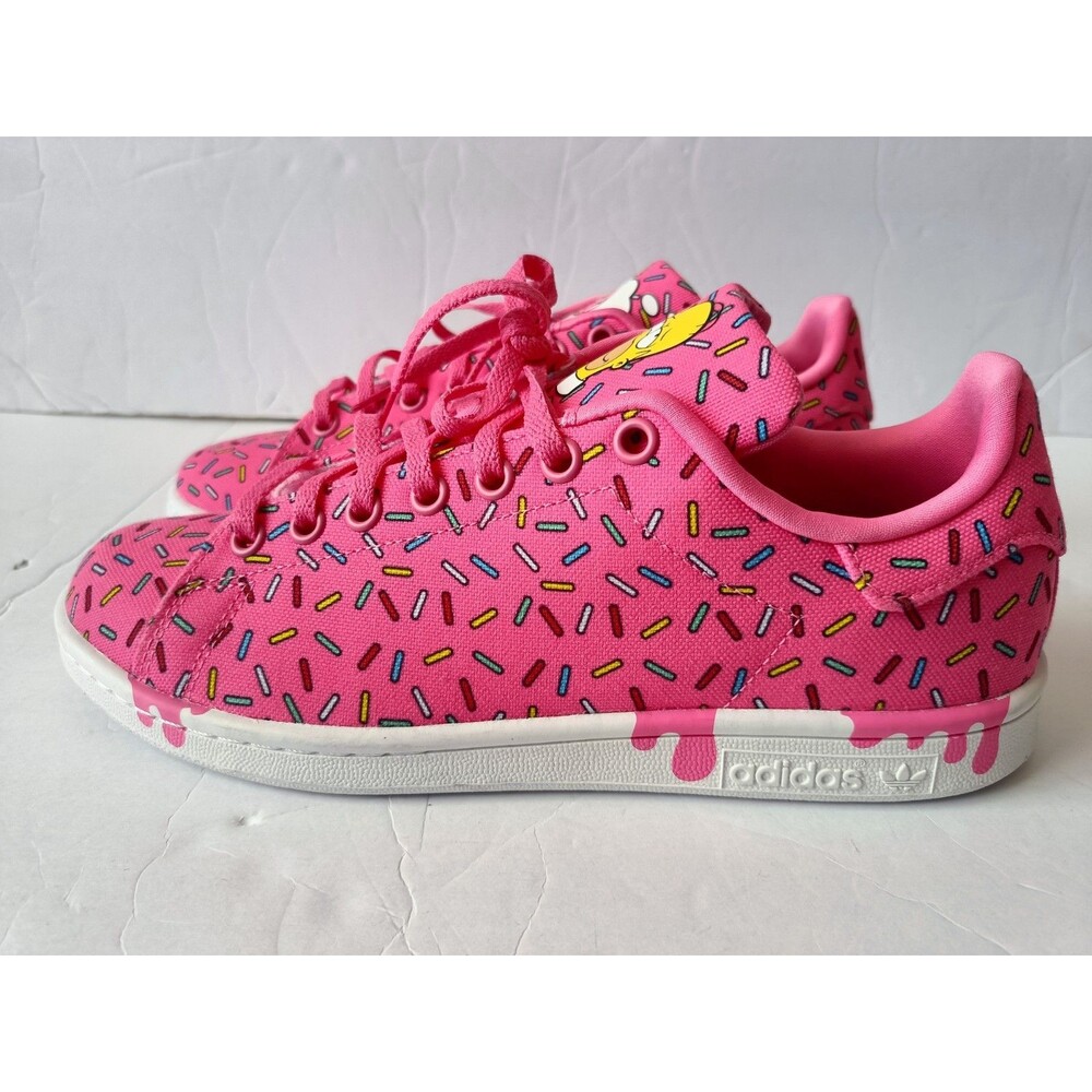 Adidas x The Simpsons Stan Smith J 'Donut Sprinkles Women's Size 7 GV7950 - Picture 3 of 9